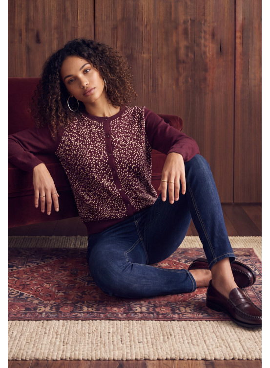 GILET - MYRIADE - PRUNE